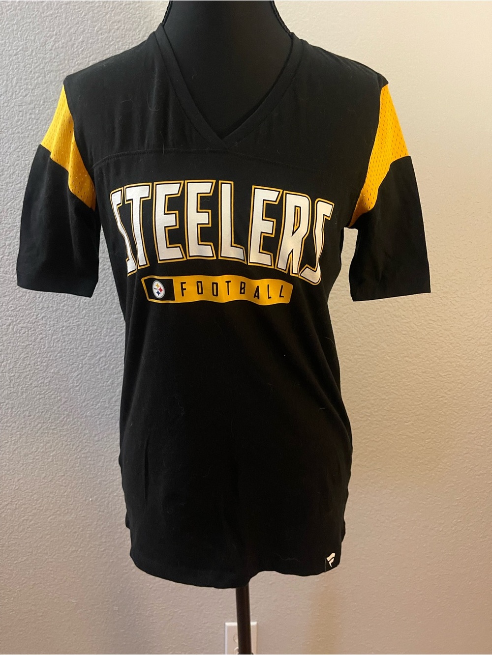 Fanatics Womens Black Tee with White Logo